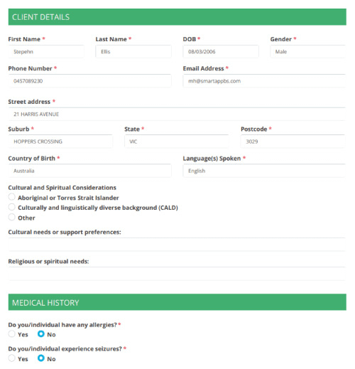 NDIS Intake Form Automation in Dynamics 365