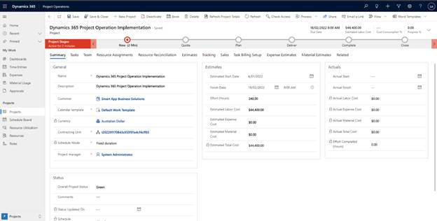 dynamics-365-project-operations