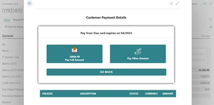 Stripe Integration with Business Central