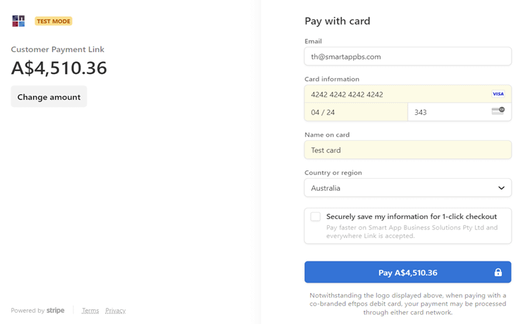 Stripe Integration with Business Central