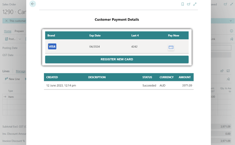 Stripe Integration with Business Central