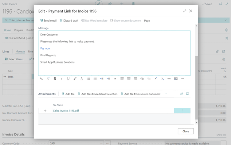 Stripe Integration with Business Central